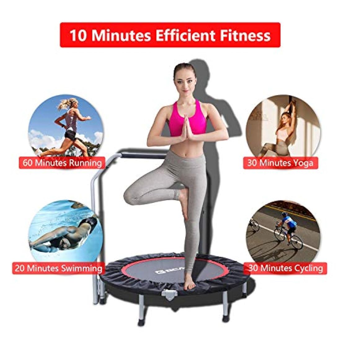 Mini trampolín plegable de 40 pulgadas