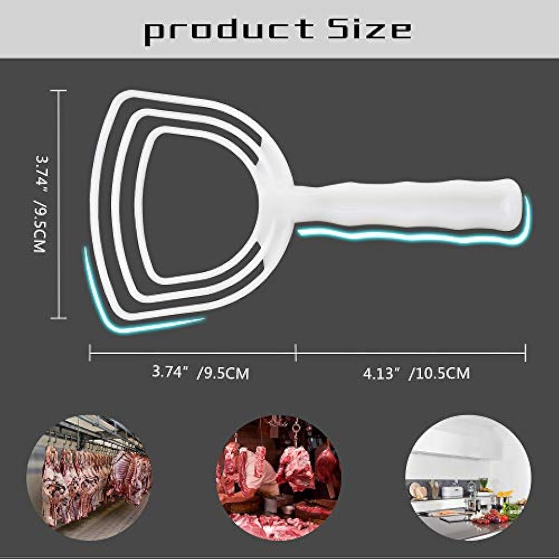 Ablandadores de Carne Rascador de polvo de hueso cuadrado