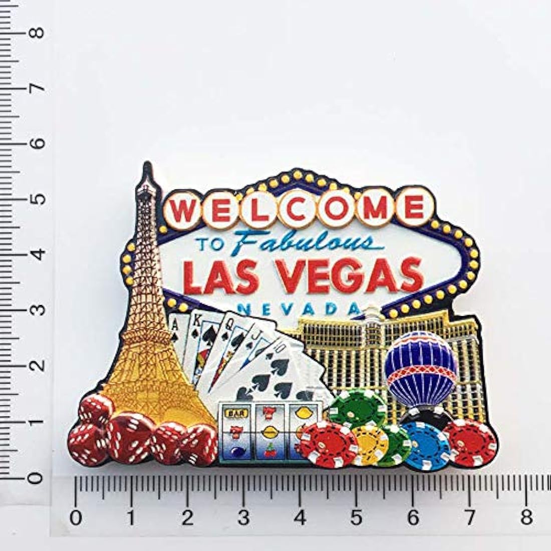 Imán para nevera 3D Las Vegas USA