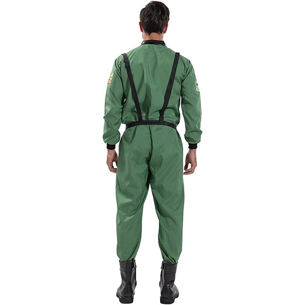 Disfraces de astronauta para hombre verde talla XL