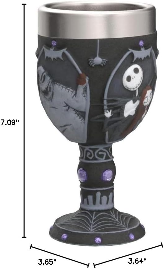 Copa decorativa de personajes, Enesco, 7.09 pulgadas, The Nightmare Before Christmas