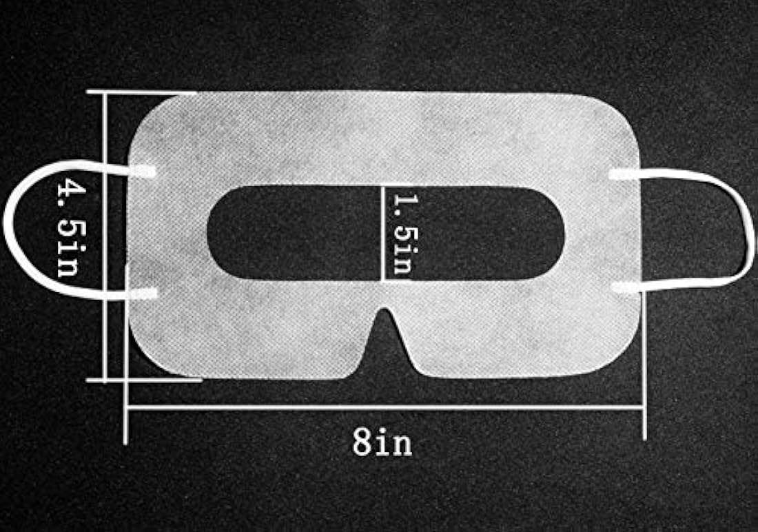 Máscara de tela no tejida 100pcs VR Compatible con gafas VR