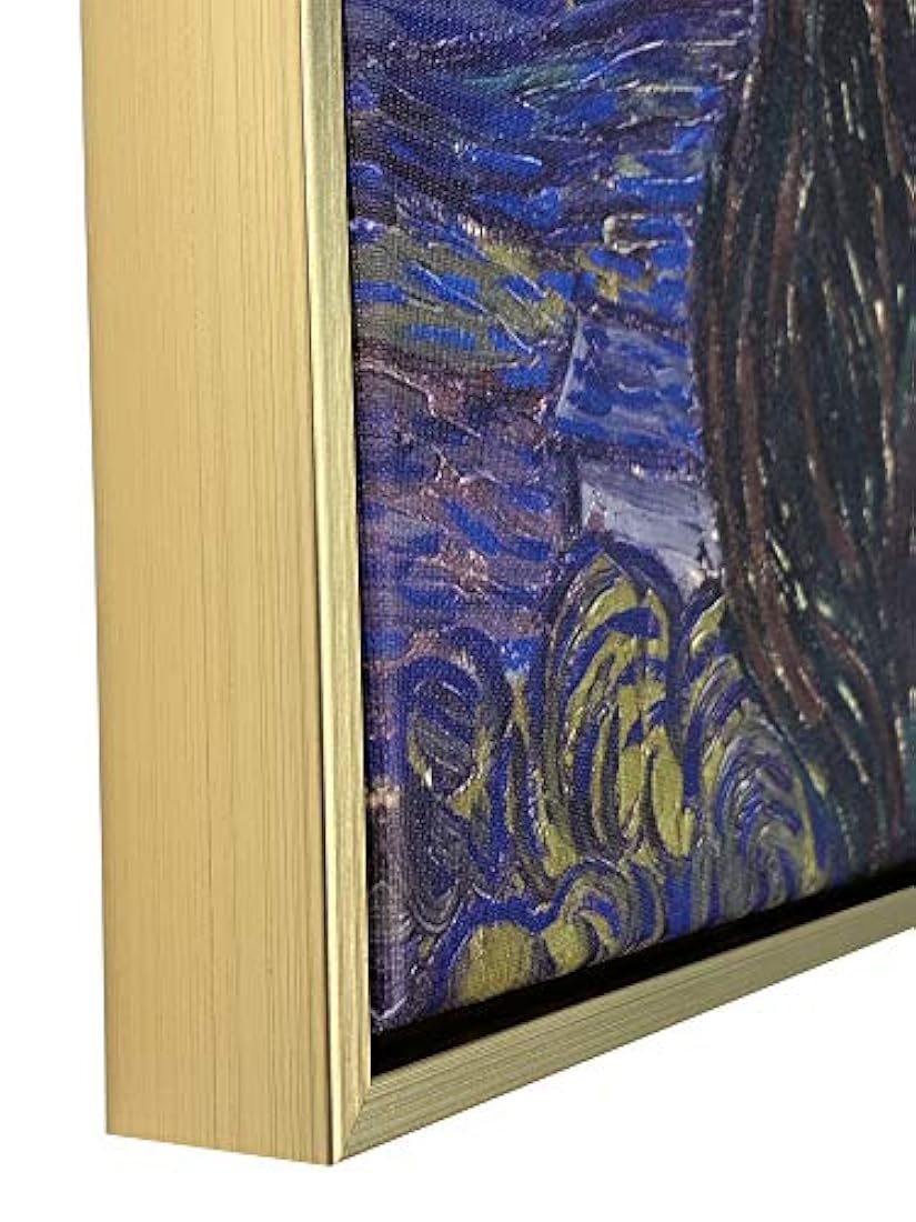 Wieco Art Lienzo impreso, estirado y enmarcado