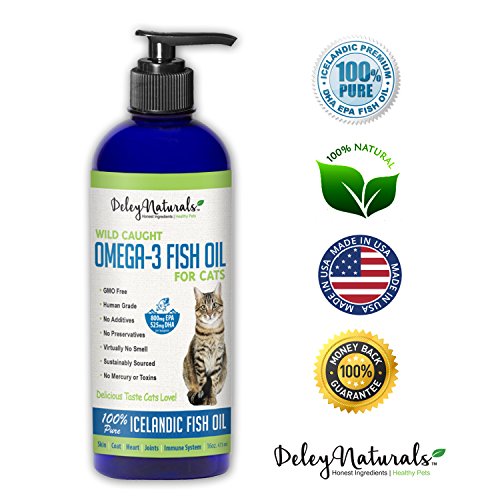aceite de pescado Omega 3 libre de transgénicos para gatos