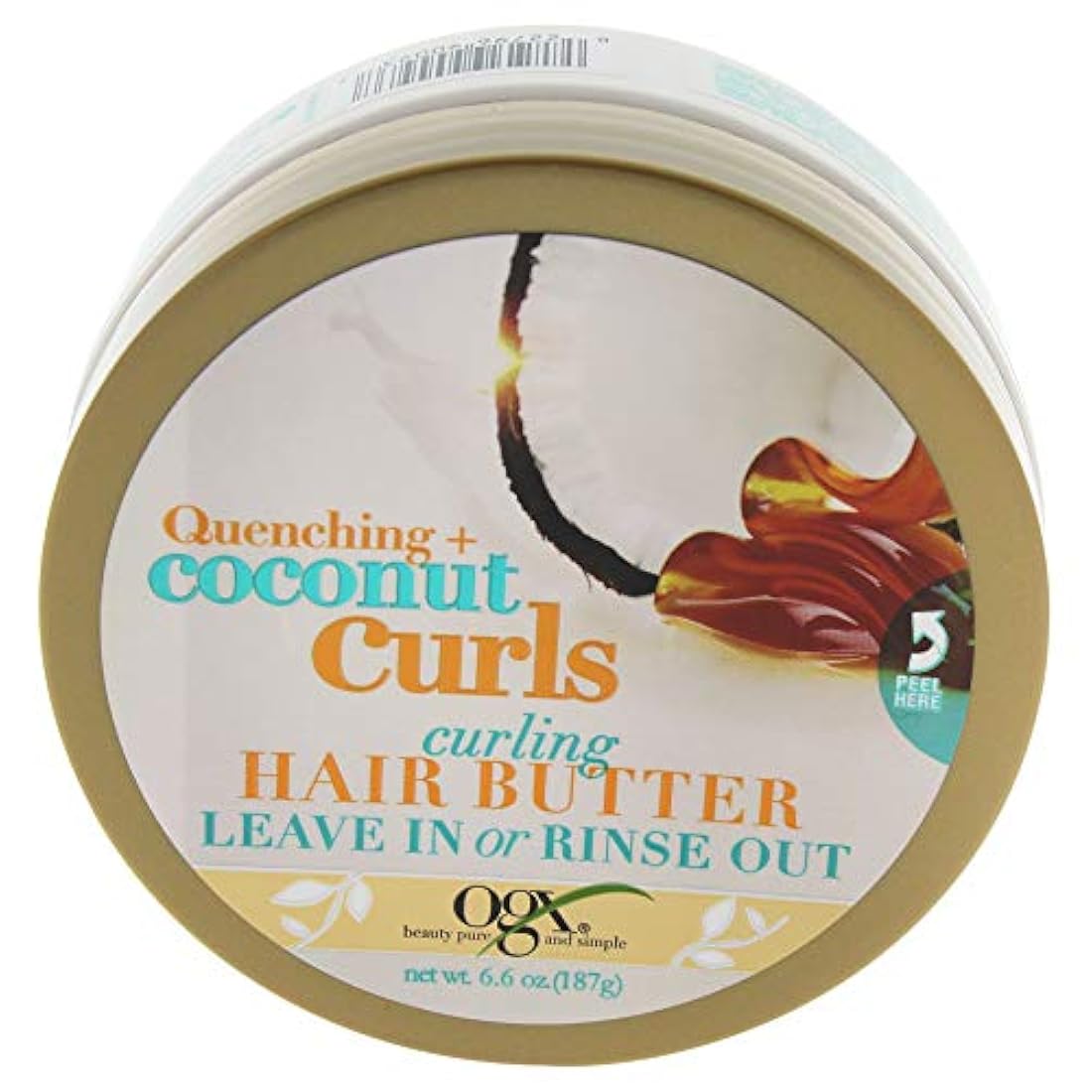 Rizos de coco Manteca para cabello dañado Ogx Quenching Plus