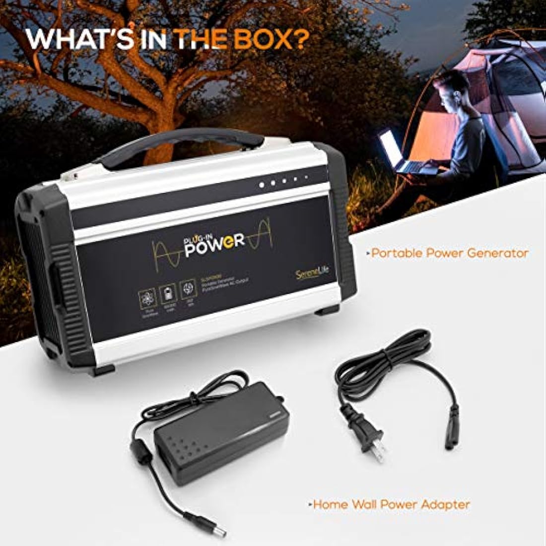 Generador de energía portátil recargable SERENELIFE SLSPGN30