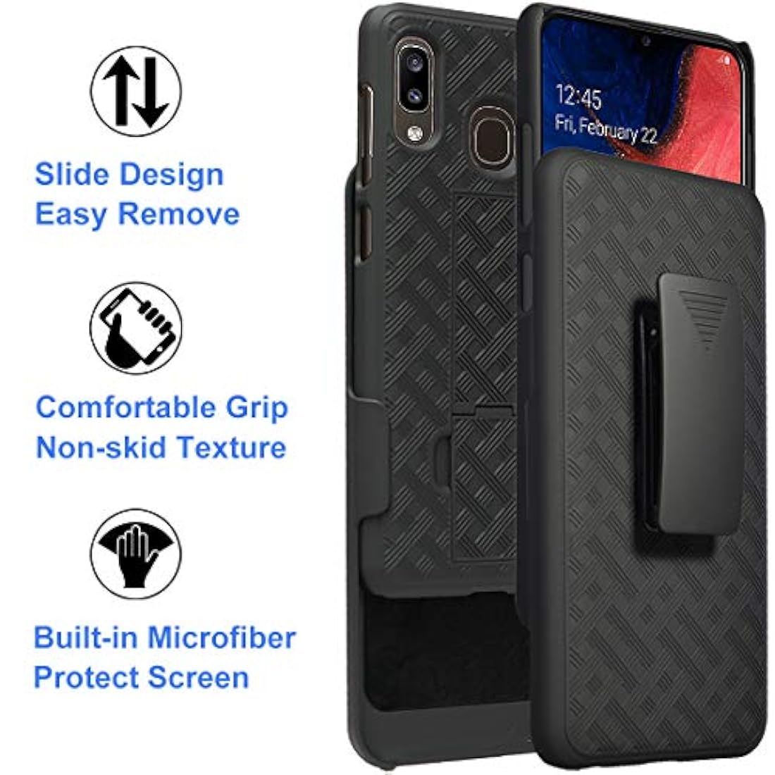 Ailiber Samsung Galaxy A20 Case with Screen Protector