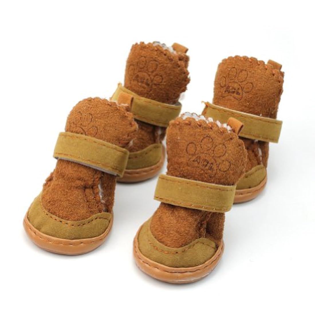 4 pcs mascota perro cachorro mezcla de algodón zapatos botas
