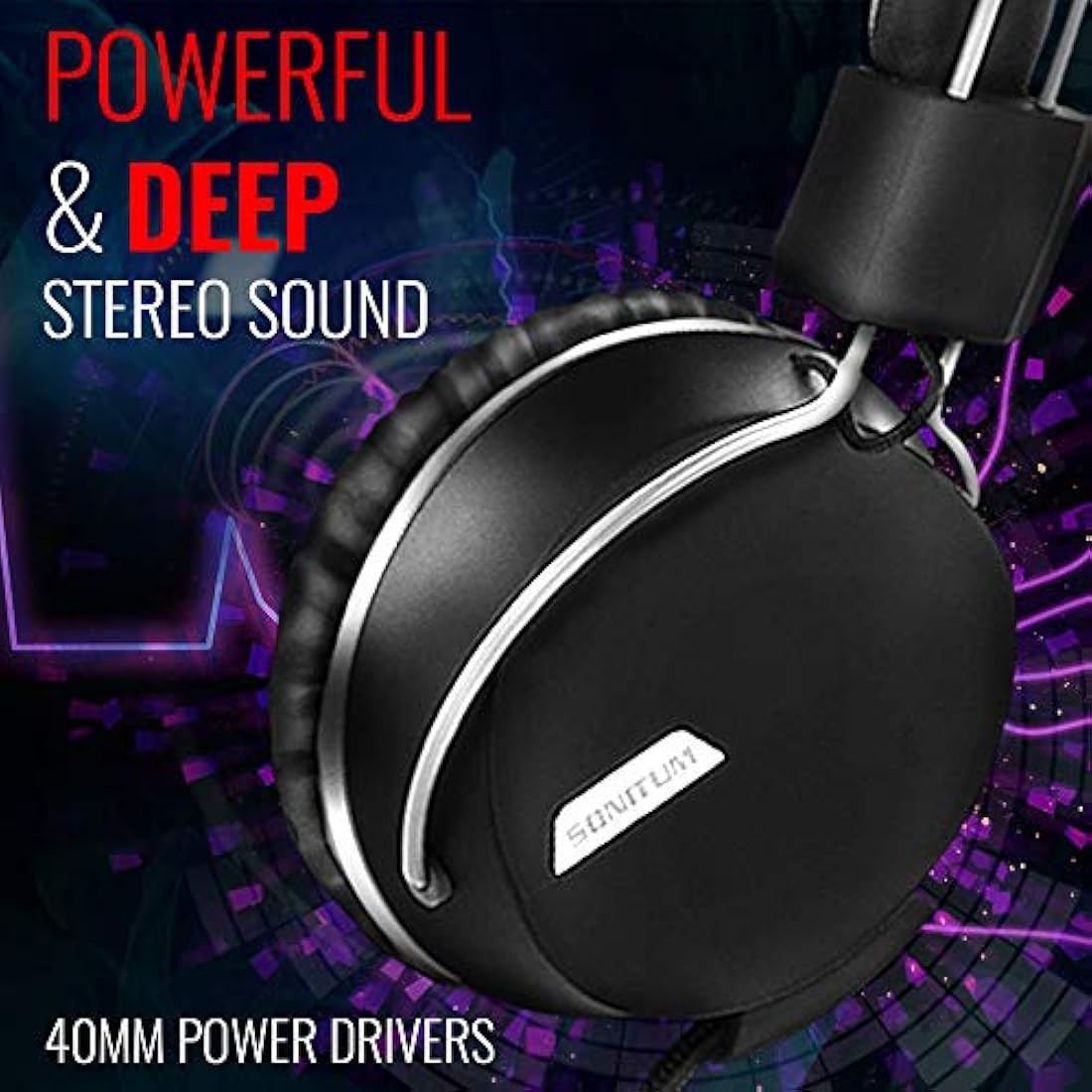 Sonitum - Auriculares de diadema con micrófono