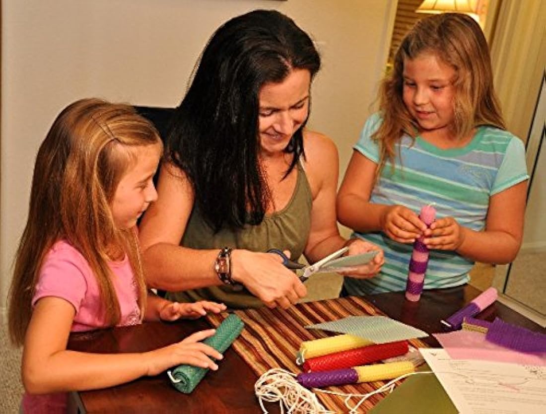 Kit de velas de cera de abeja, incluye 10 hojas