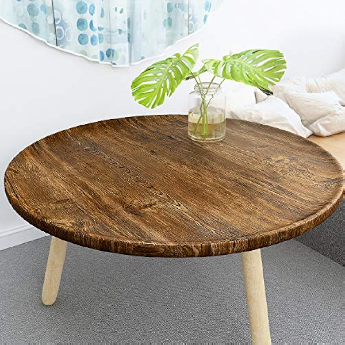 Papel tapiz de madera marrón para pelar y despegar