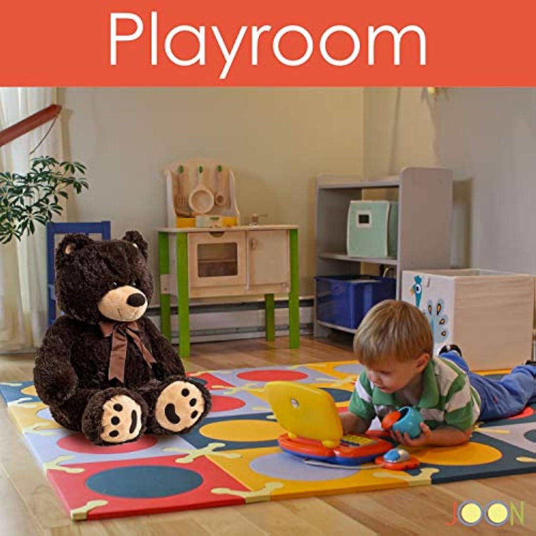 Gran oso de peluche color café oscuro