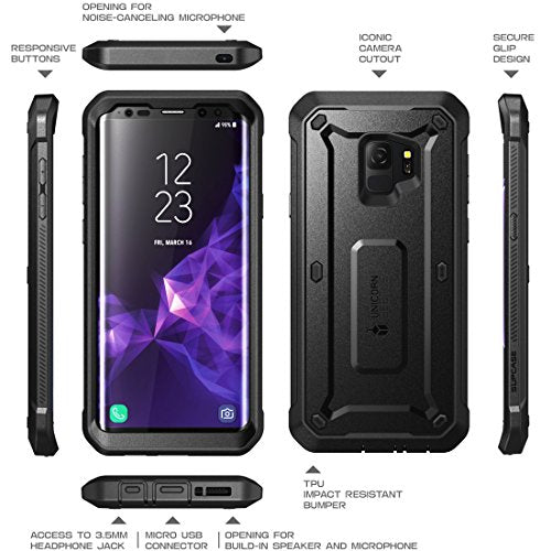 Funda para Samsung Galaxy S9, resistente, de cuerpo completo