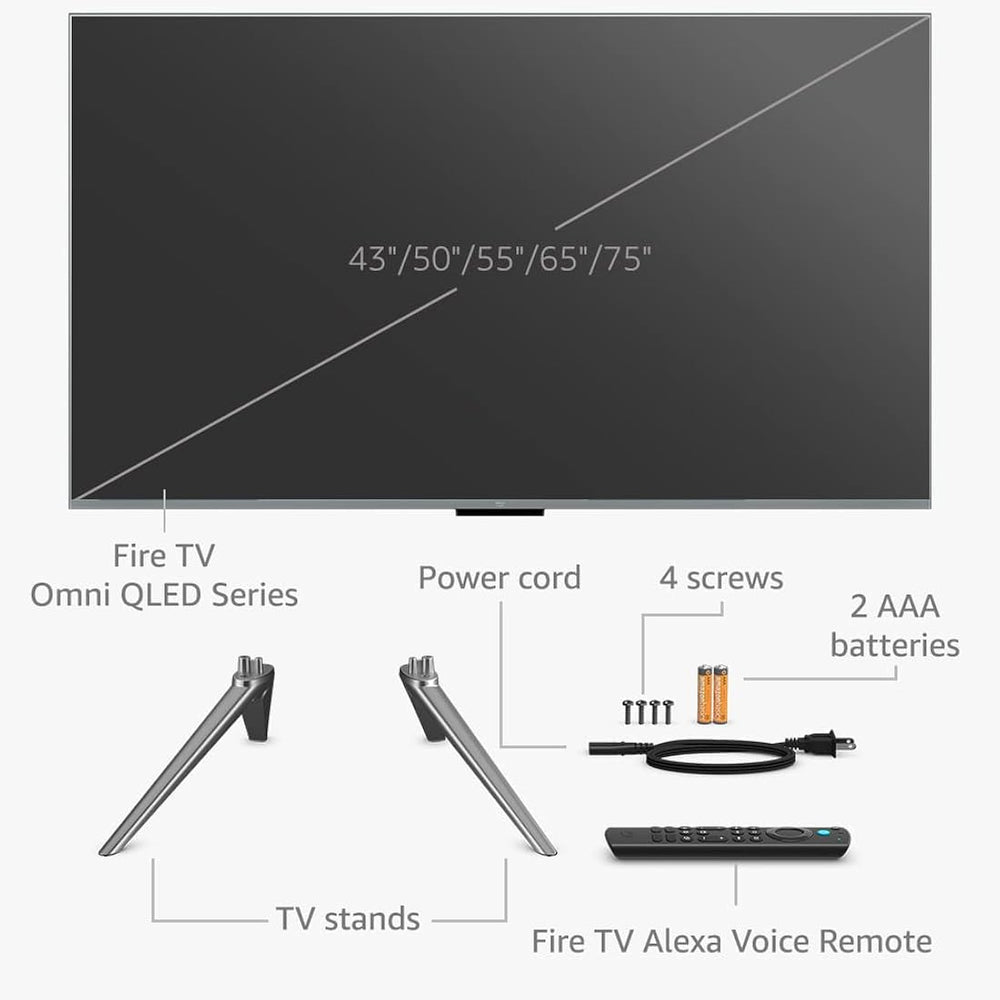 Televisión inteligente Amazon Fire TV Omni QLED Series de 55