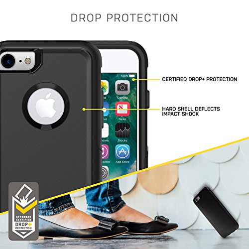 OtterBox serie Commuter de estuches para iPhone 8 y iPhone 7 (NO Plus), Empaque libre de frustración, individual
