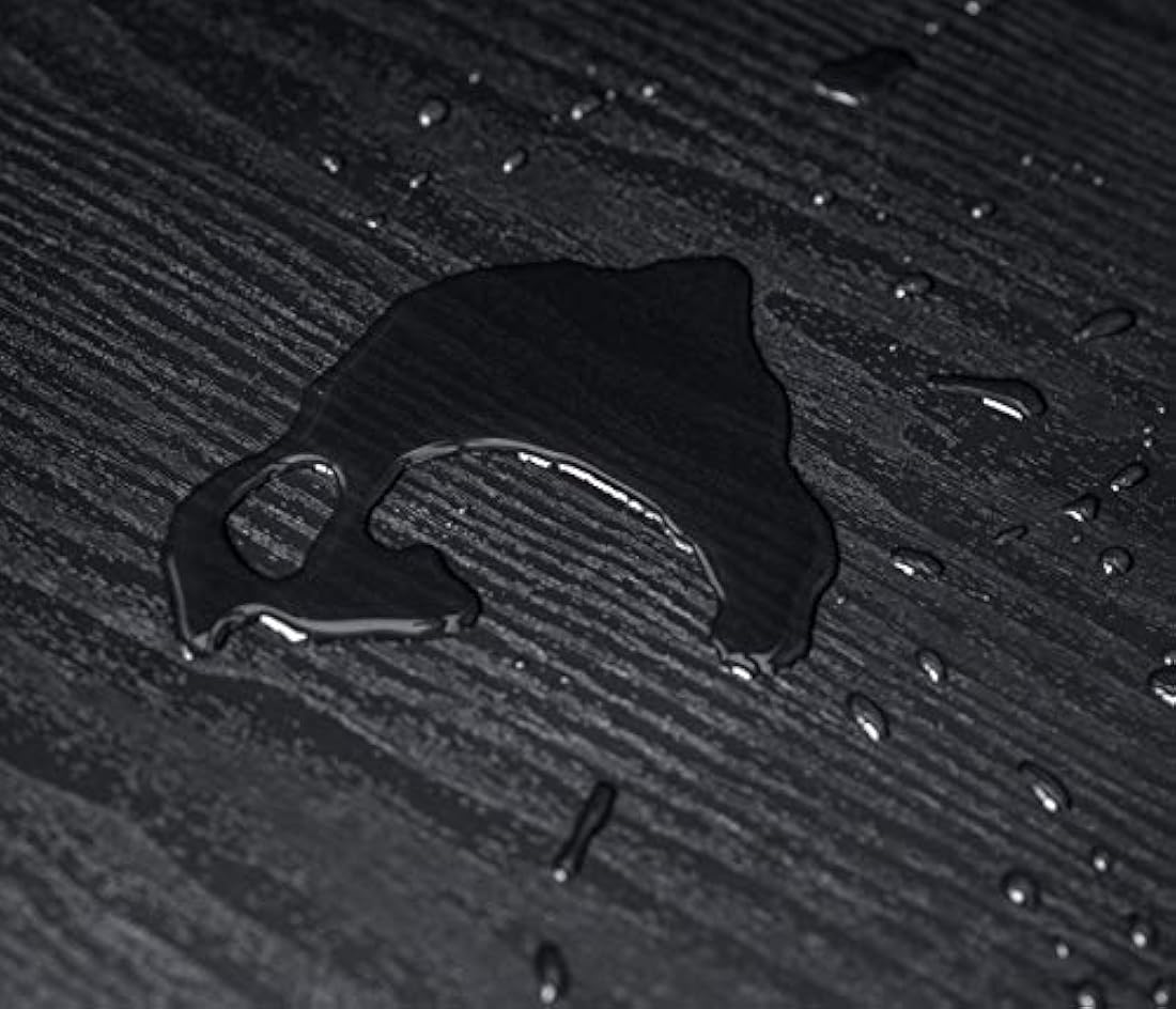 Abyssaly Papel de contacto de madera negra autoadhesivo