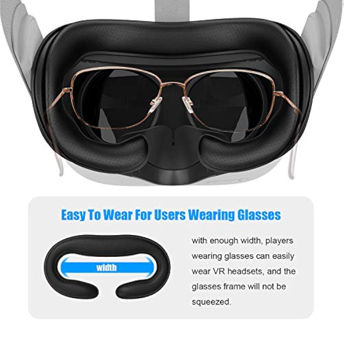 Juego de 7 piezas para Oculus Quest 2 (Negro, 7 en 1)