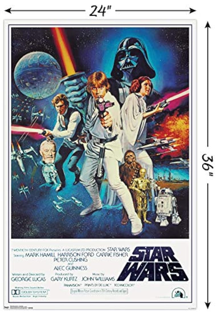 Póster de Star Wars IV Una hoja Edición coleccionista