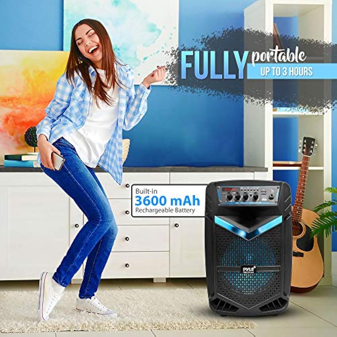 Parlantes Portátiles altavoces Bluetooth PYLE-PRO PPHP1242B