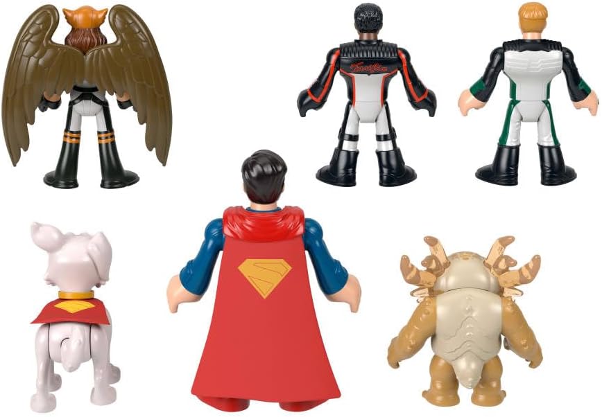 Figuritas Fisher-Price Imaginext Superman Pack 6 Personajes Krypto Kaiju