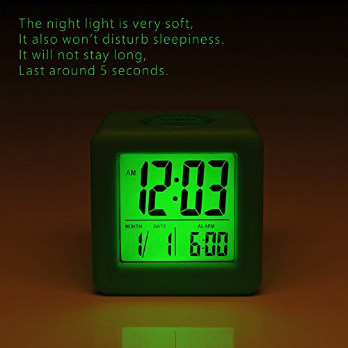 Reloj despertador digital de viaje de fácil configuración