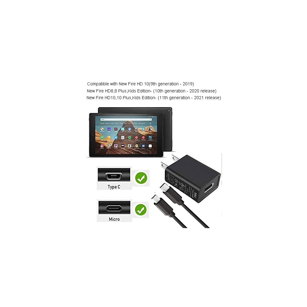 Cargadores para Kindle Fire Adaptador de CA con cable