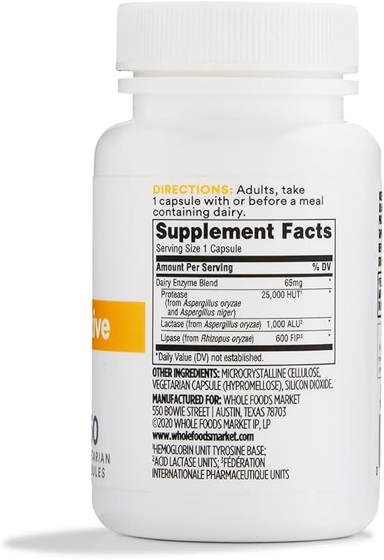 Suplementos Enzimas digestivas lácteas 60 unidades