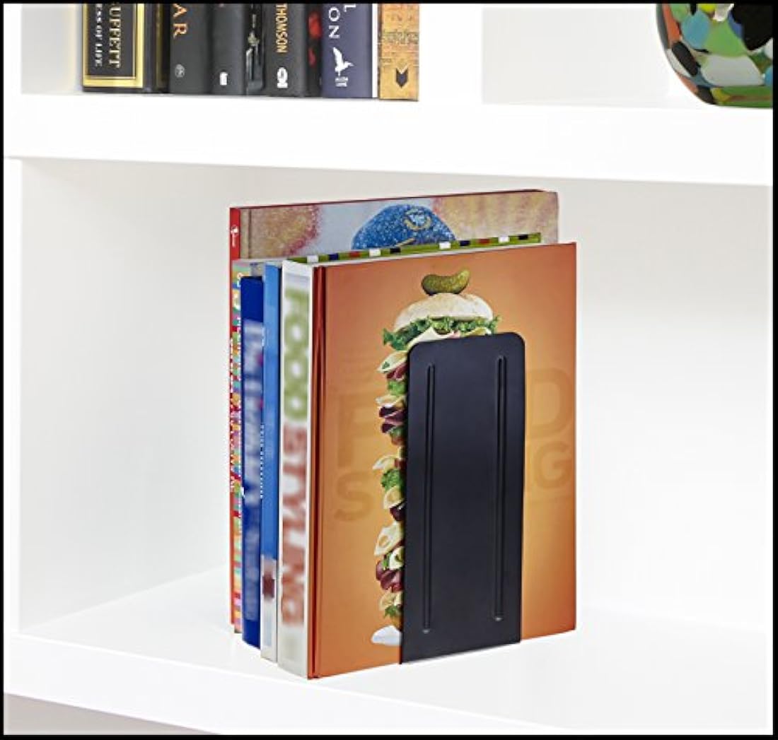 Sujetalibros de metal(9.0 in),color negro