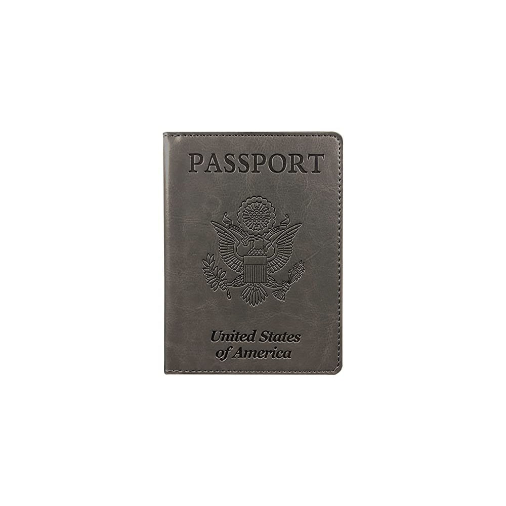 Porta Documentos y Tarjeta de pasaporte mejoradas gris
