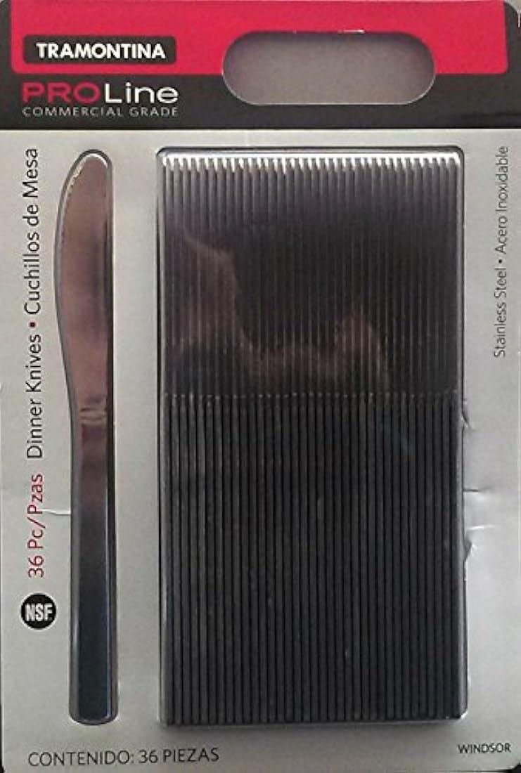 36 cuchillos de vajilla de acero  inoxidable