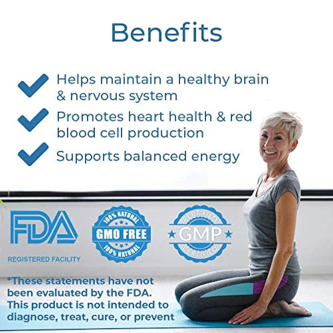 Vitamina B12 de metilcobalamina 1000 mcg sublingual - B6