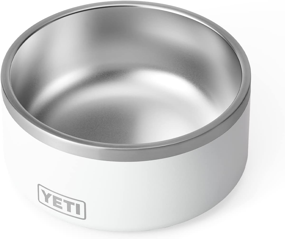 YETI Boomer 8 - Cuenco antideslizante de acero inoxidable para perros, capacidad para 64 onzas, color blanco