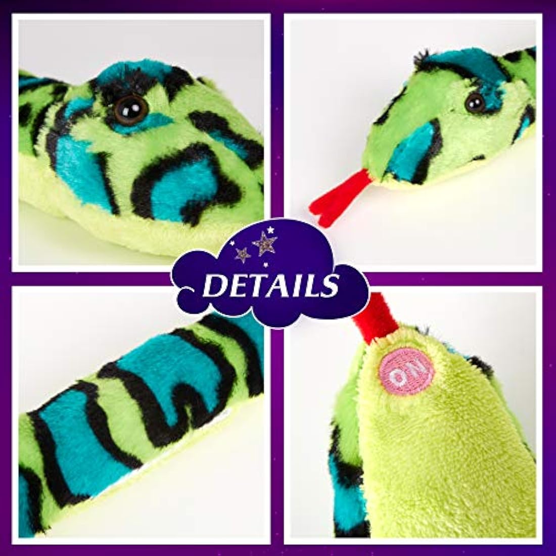 Peluches animal de peluches realista de serpiente 39.4