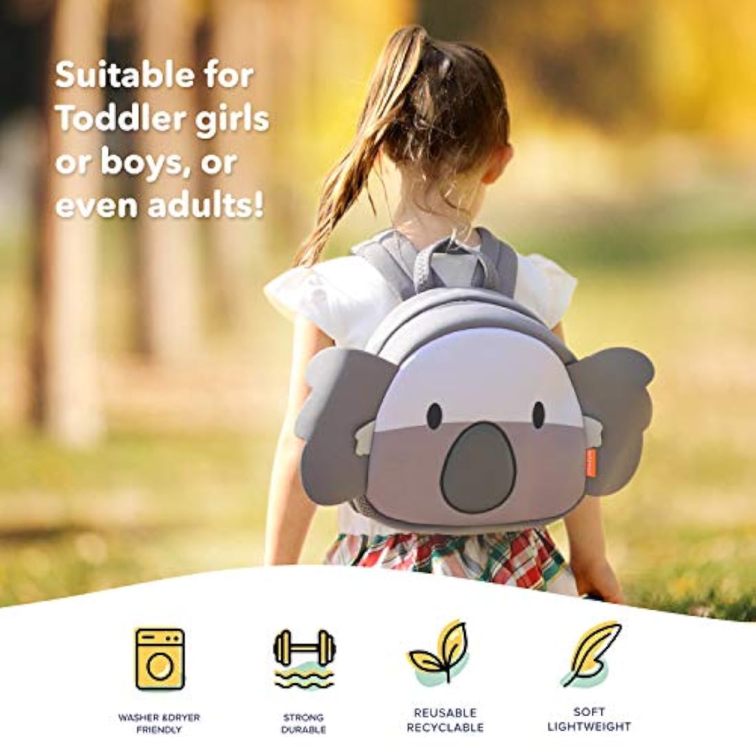 Mochila de neopreno para niños, bolsas de almuerzo