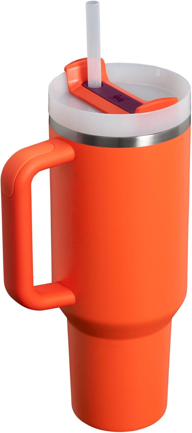 Stanley H2.0 FlowState - Vaso aislado al vacío de acero inoxidable con tapa y popote para agua, té helado o café