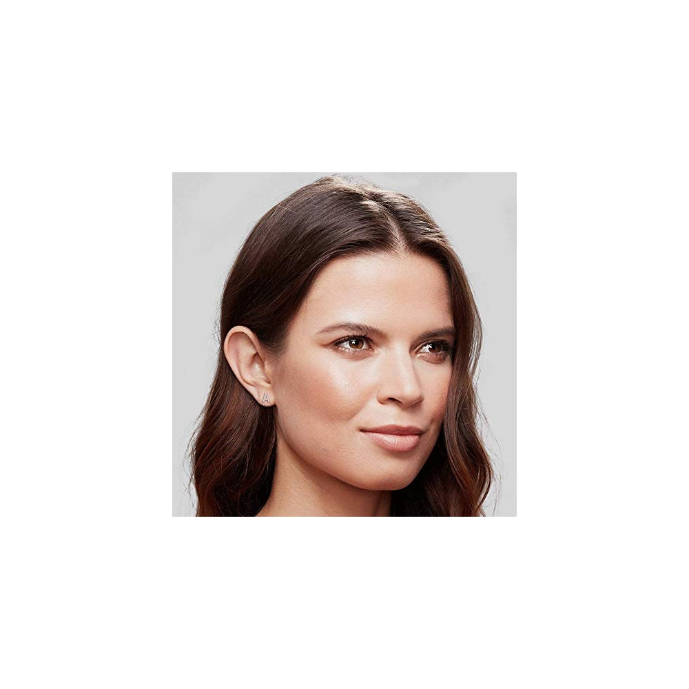 Arete de plata con circonita cúbica y diamantes de imitación