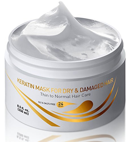 Vitamins Keratin Hair Mask Acondicionador profundo - Cabello f