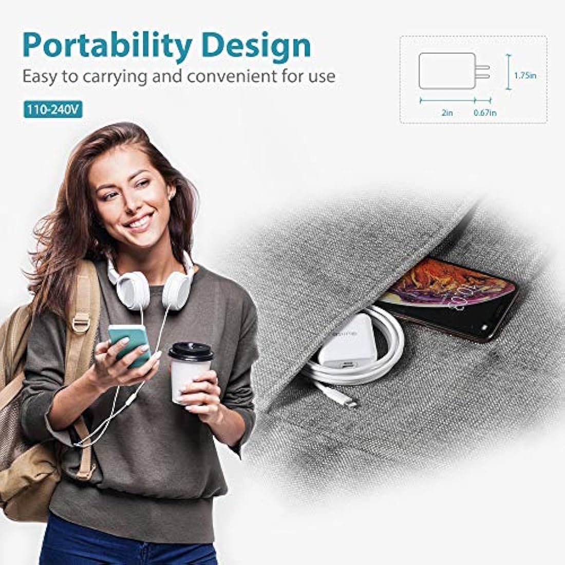 Cargador rápido para iPhone con certificado Apple