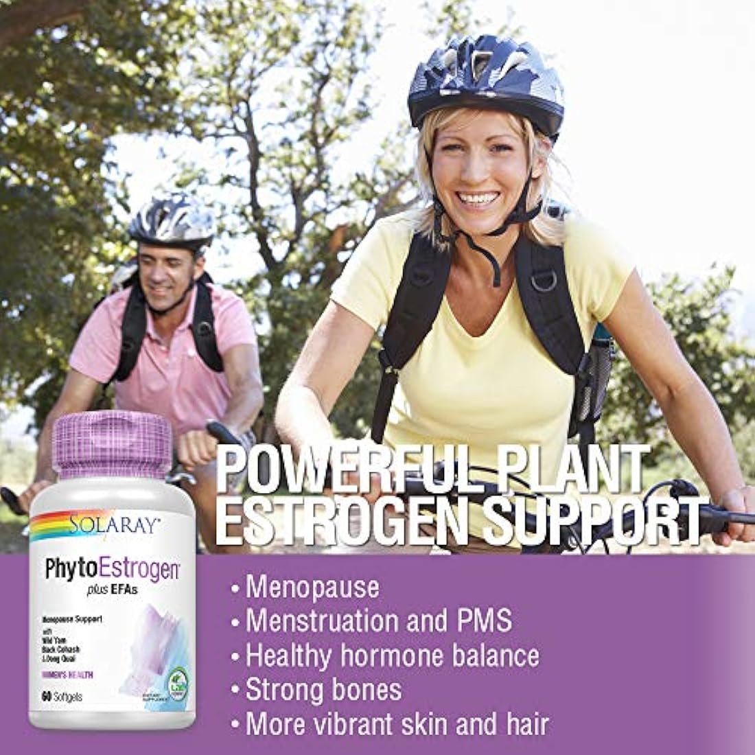 Solaray Phytoestrogen Plus EFA 's Suplemento, 60 unidades