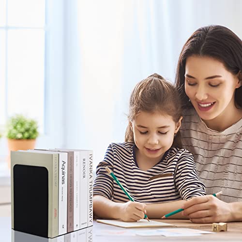 Sujetalibros para estantes, hogar, oficina, tapón de metal