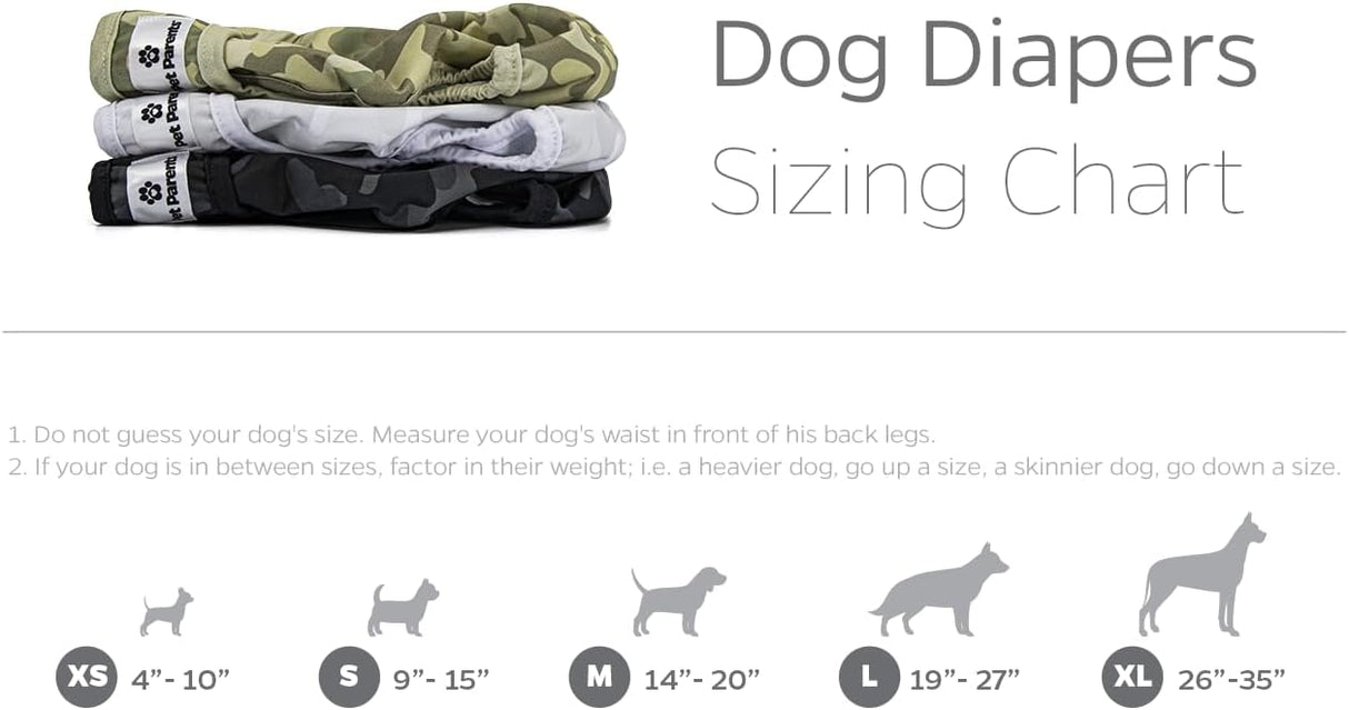 Pet Parents Pañales 3 y extensores lavables de alta calidad