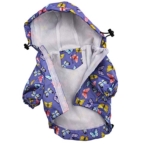 Chubasquero impermeable con capucha para perros y gatos pequeños
