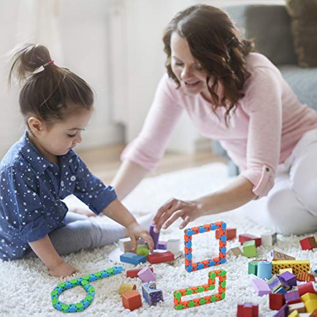 juguetes sensoriales de dedo, rompecabezas de serpiente