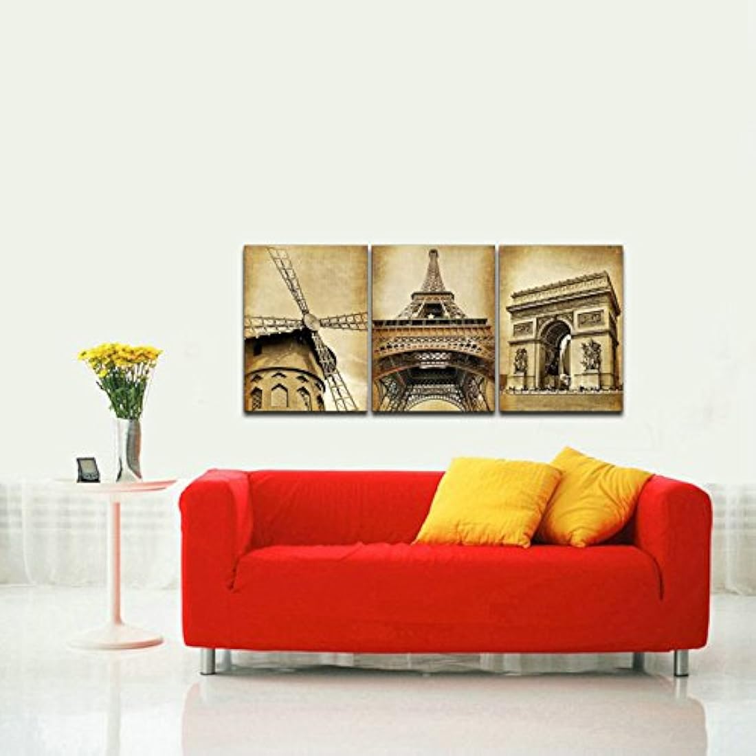 pyradecor lona enmarcado arte de pared para salón