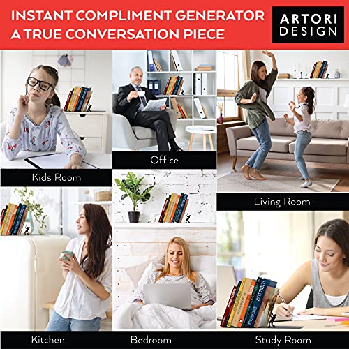 Apoyalibros cayendo Antori Design. Apoyalibros metálico negro Falling Books. Apoyalibros increíble, arte decorativo, regalo para novios, sujetalibros, regalo para la oficina