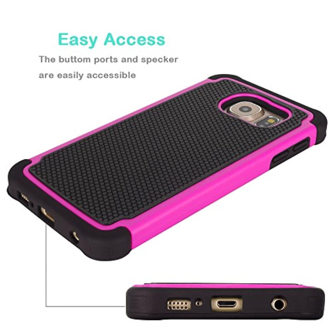 Funda para telefonos Galaxy S6 a prueba de golpes