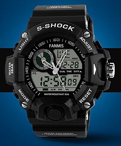 Relojes LED de pantalla analógica para hombre