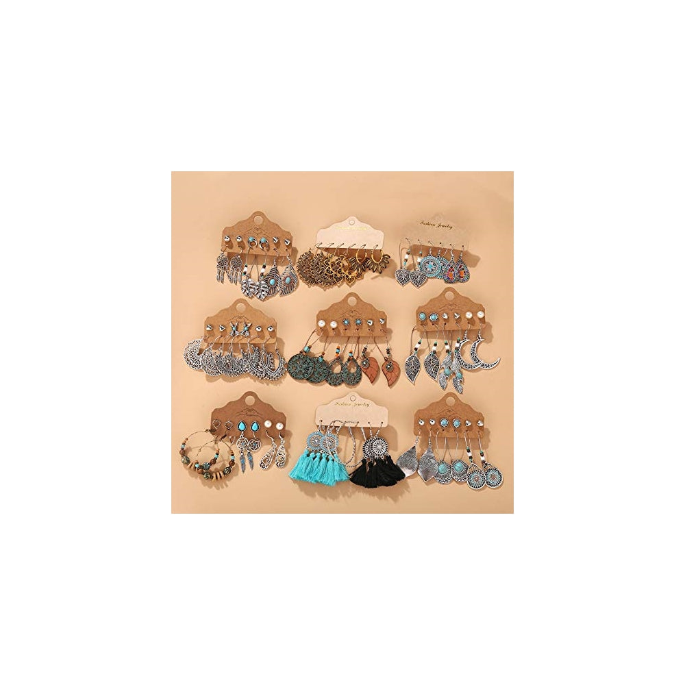 Aretes colgantes para mujer y niña estilo nacional bohemio