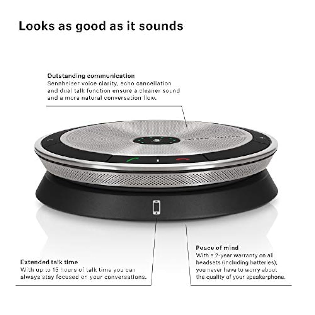 Sennheiser - Altavoz USB SP 20 ml. N/A Plateado