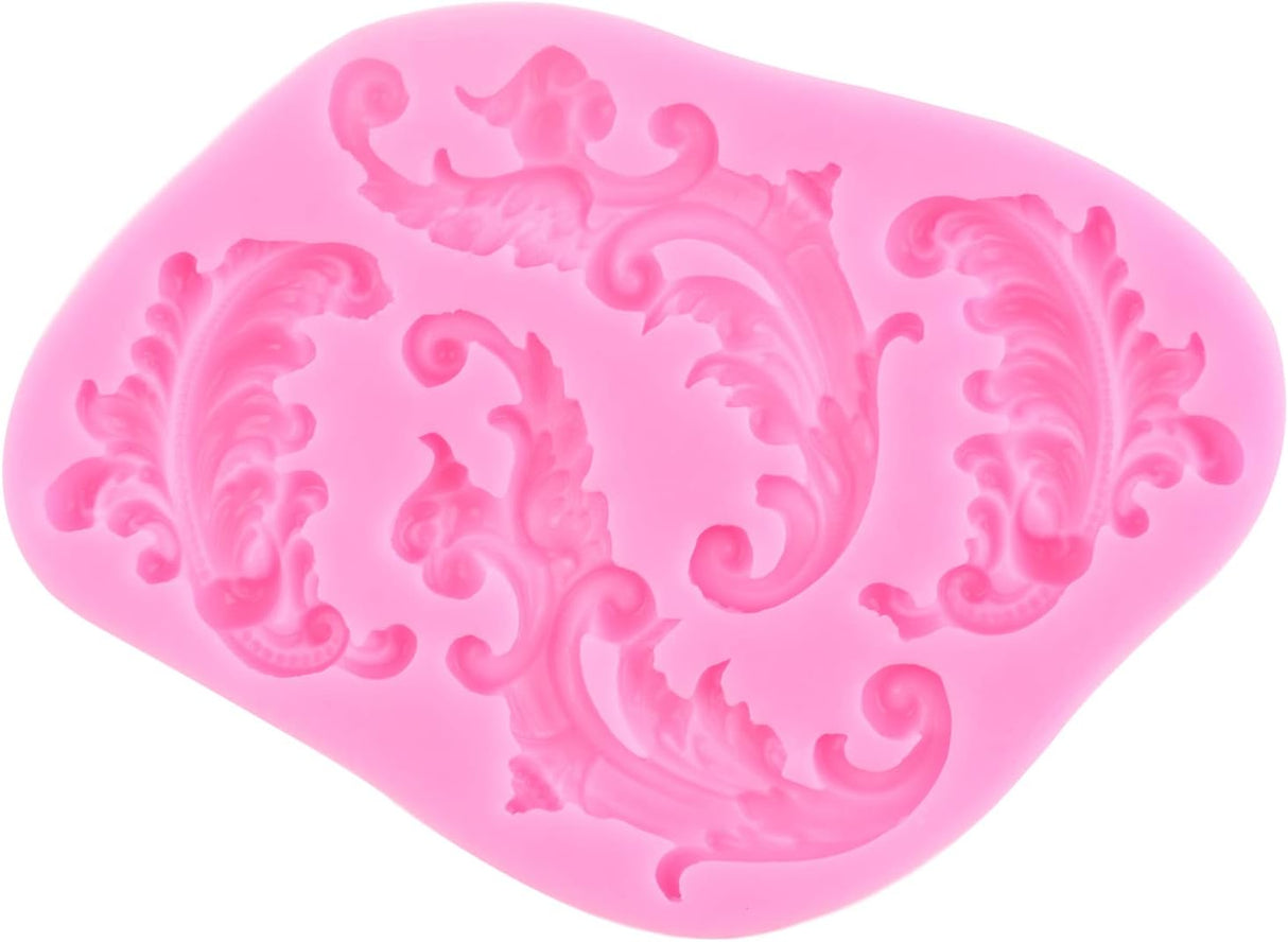 MYPRACS Moldes barrocos para fondant de silicona